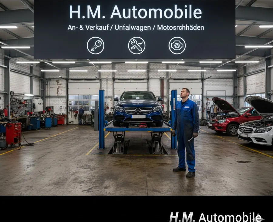 Werkstatthalle von H.M. Automobile